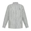 Camicia coreana a righe in lino