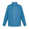 Camicia in cotone con logo ricamato