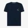 T-shirt mezza manica con taschino e ricamo