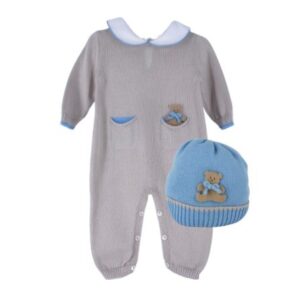 Tutina con orsetto e cappellino