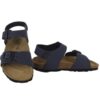Sandalo in eco pelle con doppia fibbia