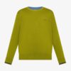 Maglione in cotone con logo e bordi a contrasto