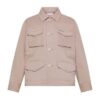 Giacca sariana in cotone con tasche