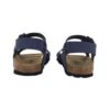 Sandalo in eco pelle con doppia fibbia