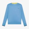 Maglione in cotone con logo e bordi a contrasto