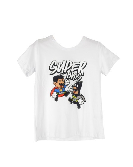 Completo felpa e bermuda super bros