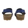 Sandalo in eco pelle con velcro e fibbia