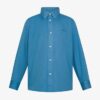 Camicia in cotone con logo ricamato