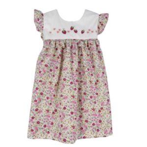 Vestito fantasia fragoline con ricamo