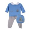Completo manica lunga orsetti con cappellino