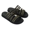 Sandalo multi fasce con borchie