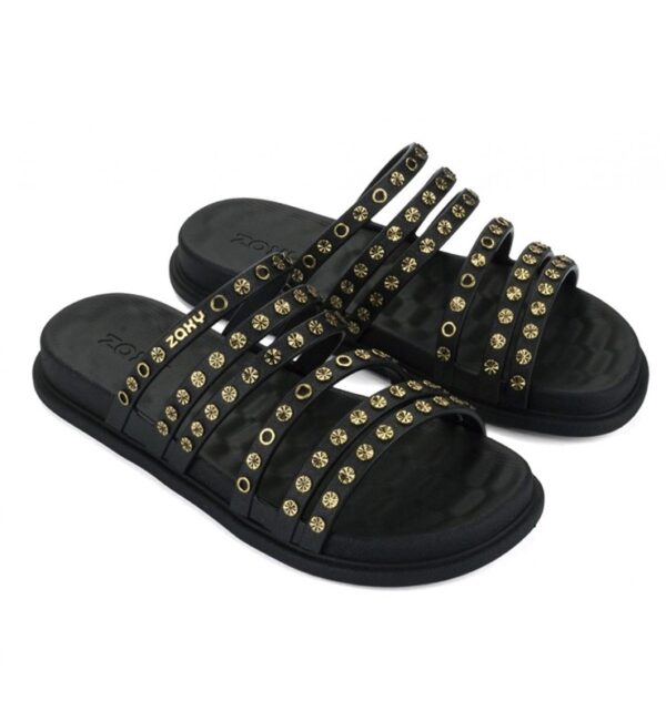 Sandalo multi fasce con borchie