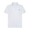 T-shirt polo mezza manica con logo ricamato