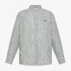 Camicia coreana a righe in lino