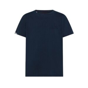 T-shirt mezza manica con logo vintage a rilievo
