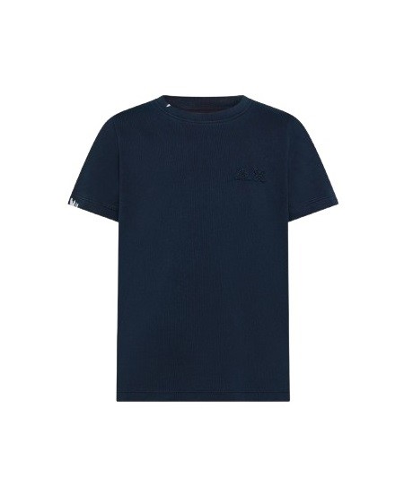 T-shirt mezza manica con logo vintage a rilievo