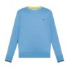 Maglione in cotone con logo e bordi a contrasto