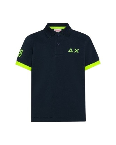 B33D1C09E8166AEFEC9F47FF587AEAA1_ T-shirt polo con logo fluo