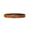 Cintura in eco pelle reversibile con logo