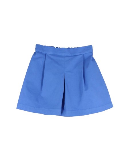 Completo camicia fantasia floreale e gonna/short