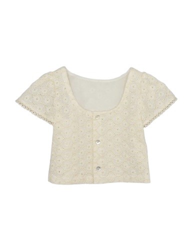 Completo blusa ricamata e pantalone