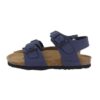 Sandalo in eco pelle con doppia fibbia