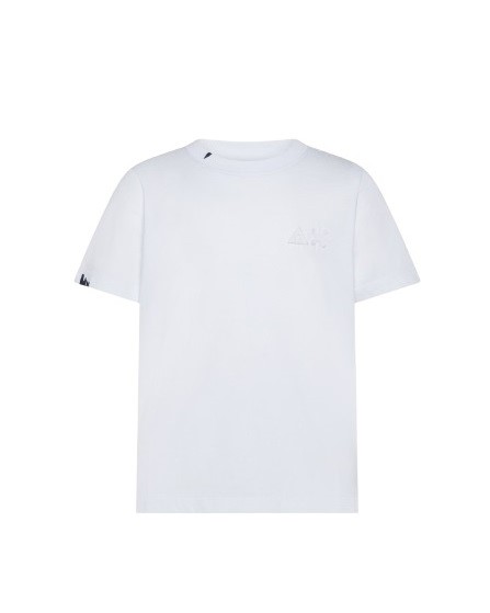 T-shirt mezza manica con ricamo logo vintage sul retro