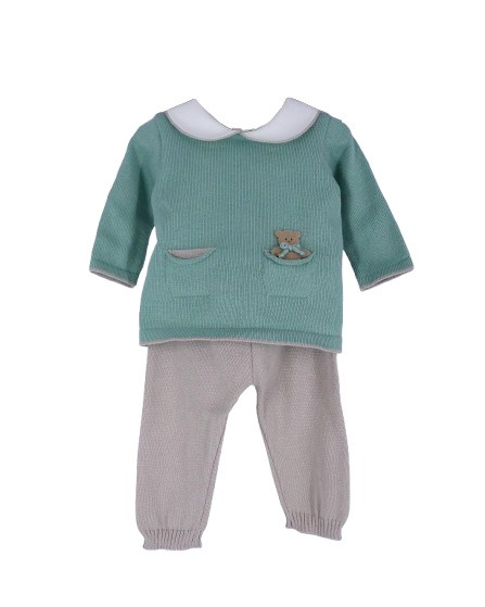 Completo manica lunga orsetti con cappellino