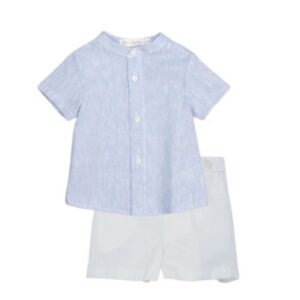 Completo camicia coreana e bermuda
