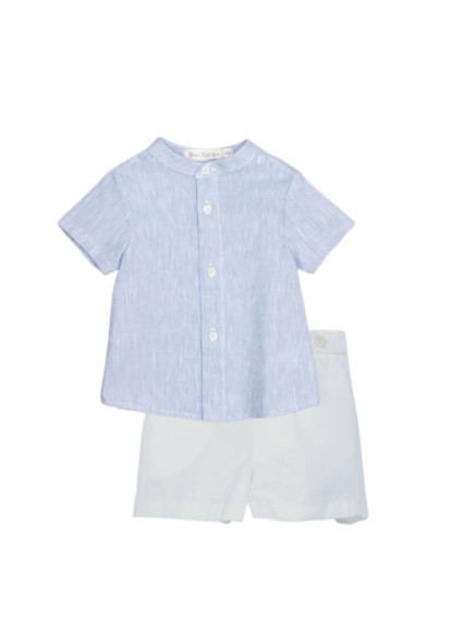 Completo camicia coreana e bermuda