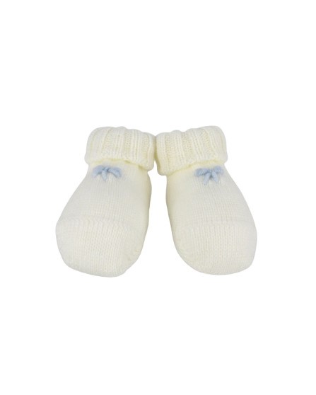 Scarpine con ricamo fiocchetto