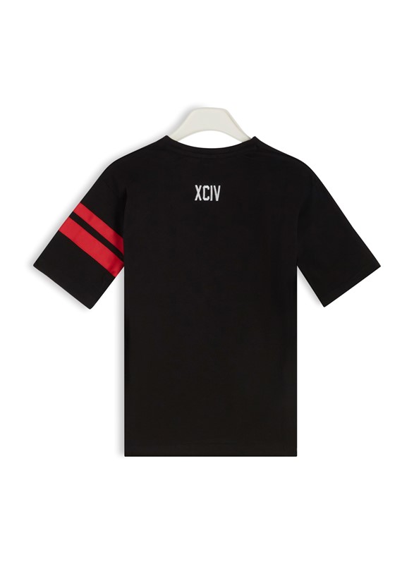 T-shirt mezza manica con logo ricamato