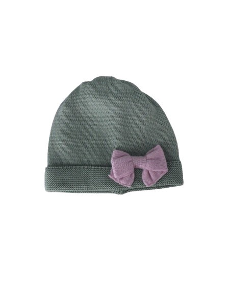 Tutina con fiocco e fiorellini con cappellino