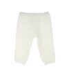 Completo due pezzi ricamo fiocchetti con cappellino pon pon
