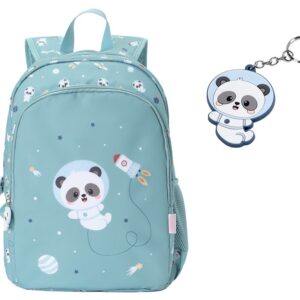 Zaino pandas in space con portachiavi