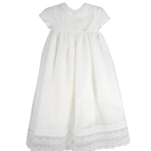 Vestito battesimale lungo con pizzo