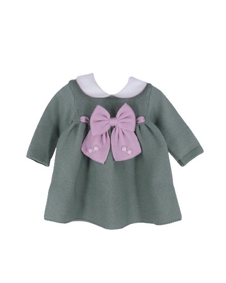 Completo due pezzi con fiocco e cappellino
