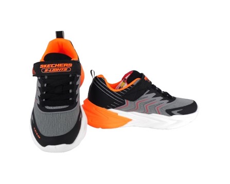 B70E40C49FD2AE4010F4884937C40762_ Scarpa ginnica con finti lacci e velcro con led