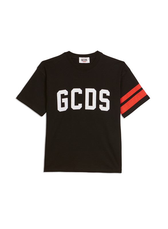 T-shirt mezza manica con logo ricamato