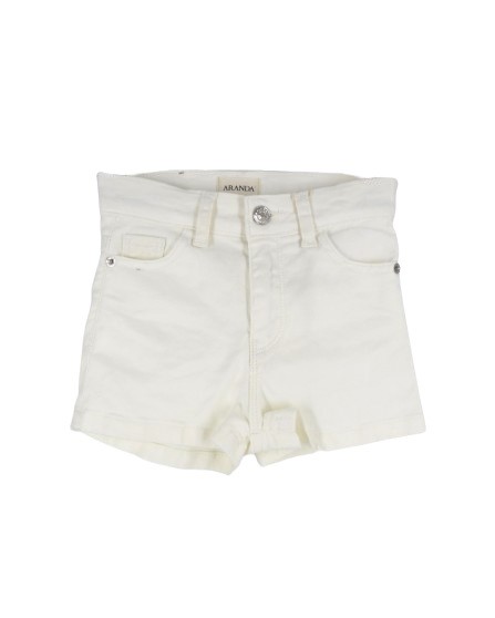 Completo camicia con fiori ricamati e short