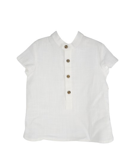 Completo camicia e bermuda a righe