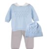 Completo due pezzi nodini con cappellino