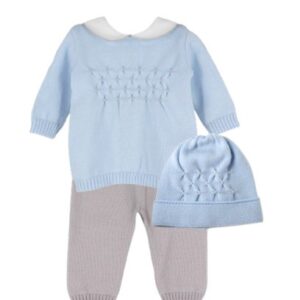 Completo due pezzi nodini con cappellino