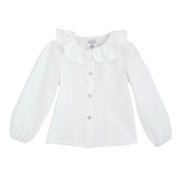 Completo cardigan, camicia e gonna a quadri