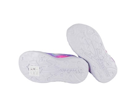 03CF5DA4C0D83ED246DD7286954438AE_ Scarpa ginnica con finti lacci e velcro con led