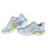157D8B744B0230C0AF6C78F9F332CD6A_ Scarpa ginnica con finti lacci e velcro con led