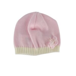 Cappellino con farfallina uncinetto