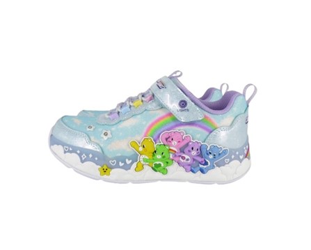 68F7329608A9BA5DAE1677241251E4DD_ Scarpa ginnica con finti lacci e velcro con led