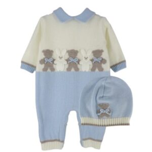 Tutina con orsetti e cappellino