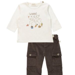 Completo t-shirt io vorrei e pantalone in velluto
